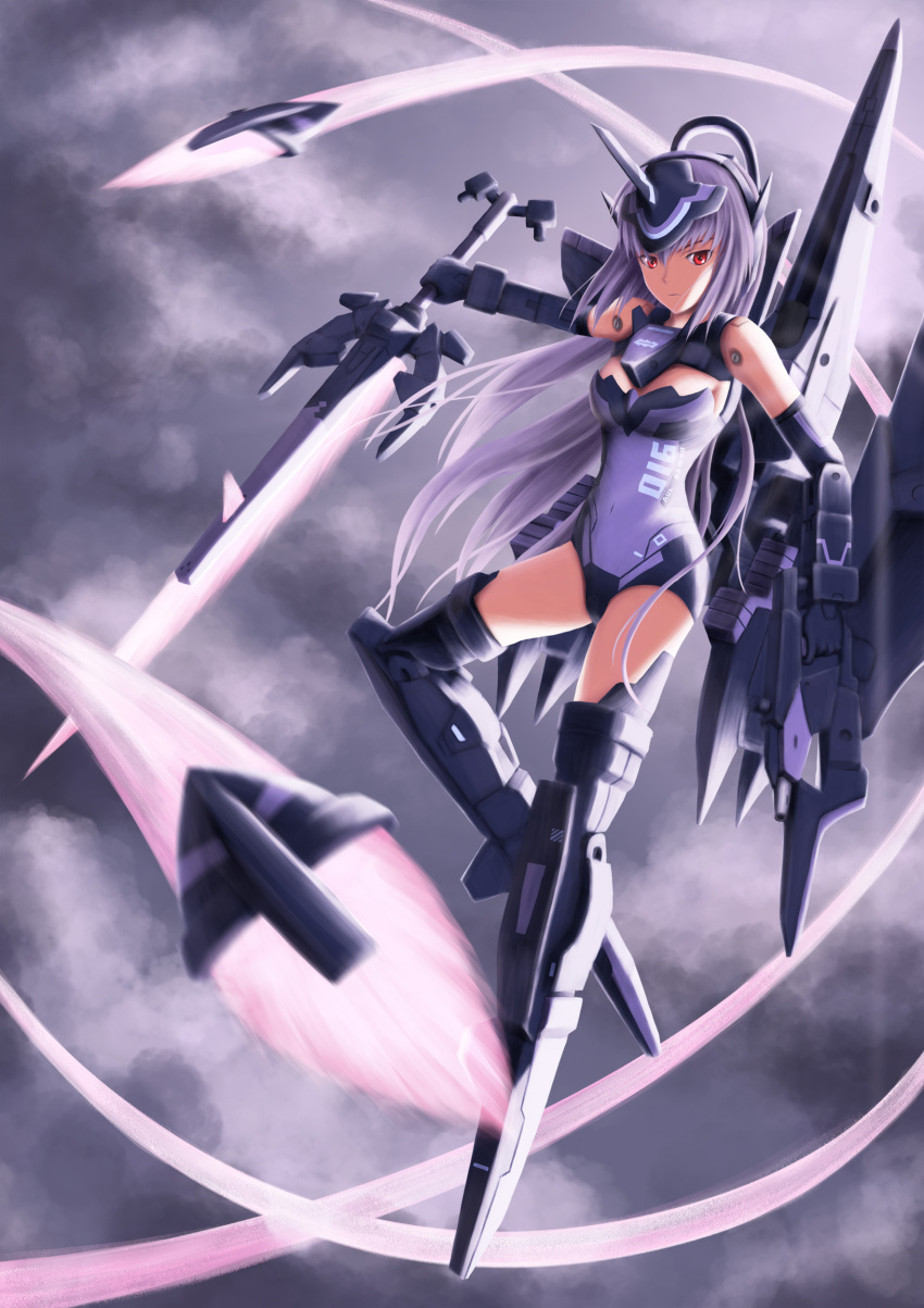 1girl, :i, absurdres, armor, arnval_mk2_tempesta, bare_shoulders, blurry, body_parts