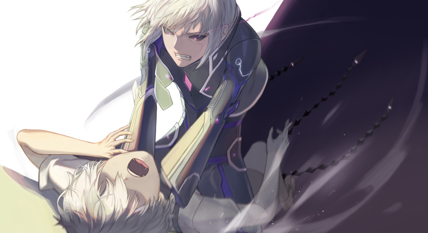 add_(elsword), asphyxiation, black, black_boots, black_pants, black_sclera, bodysuit, boots