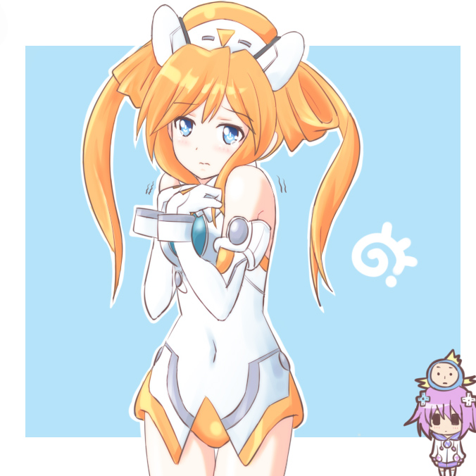 1girl, atair, bare_shoulders, blue_eyes, blush, breasts, elbow_gloves, gloves