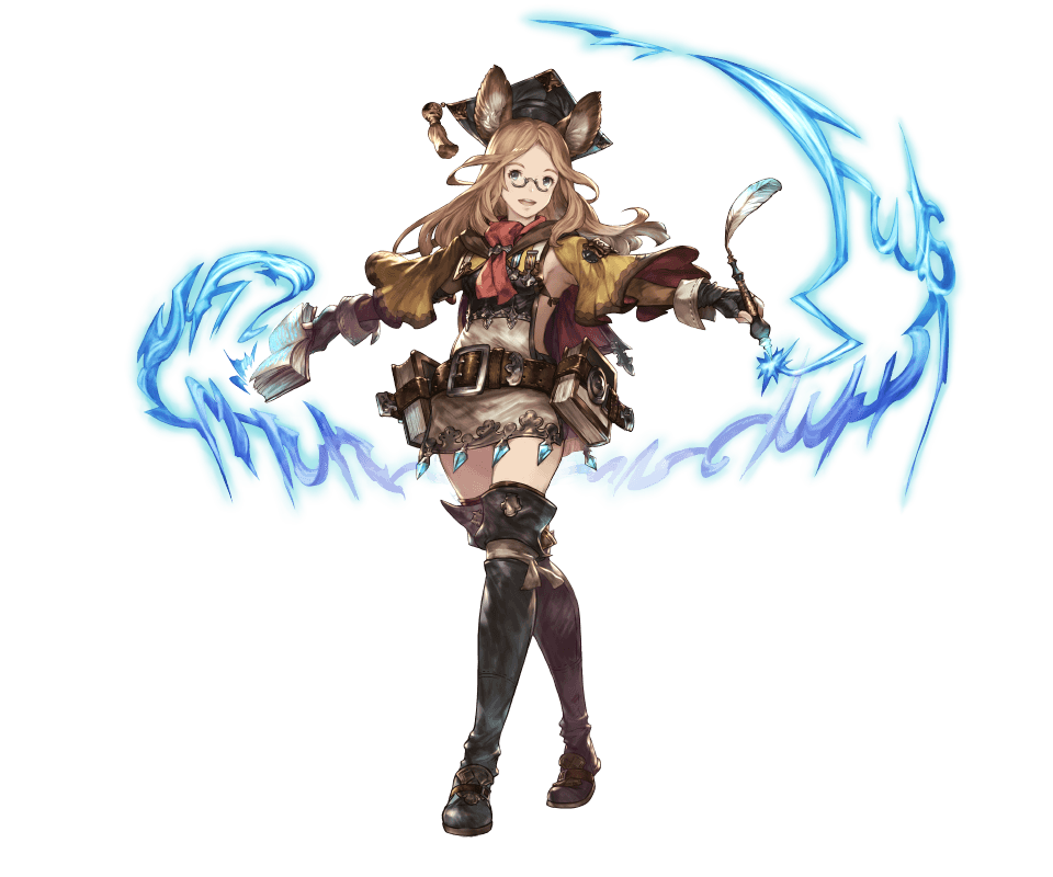 1girl, arusha_(granblue_fantasy), belt, blonde_hair, book, dress, fingerless_gloves, full_body