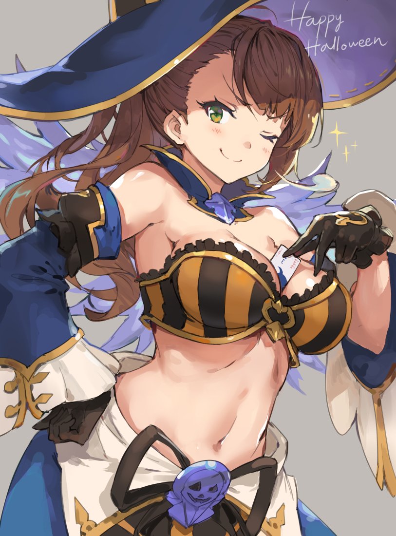 1girl, bare_shoulders, beatrix_(granblue_fantasy), between_breasts, bikini_top, black_gloves, blush, breasts