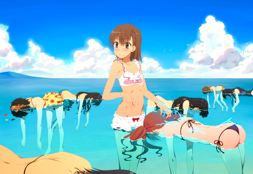afloat, ass, awatsuki_maaya, bad_end, bikini, biribiri, butt_crack, death