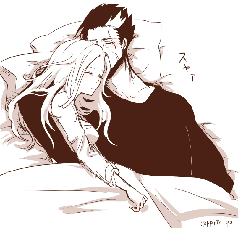 1boy, 1girl, darius_(league_of_legends), league_of_legends, long_hair, luxanna_crownguard, multicolored_hair, otani_(kota12ro08)