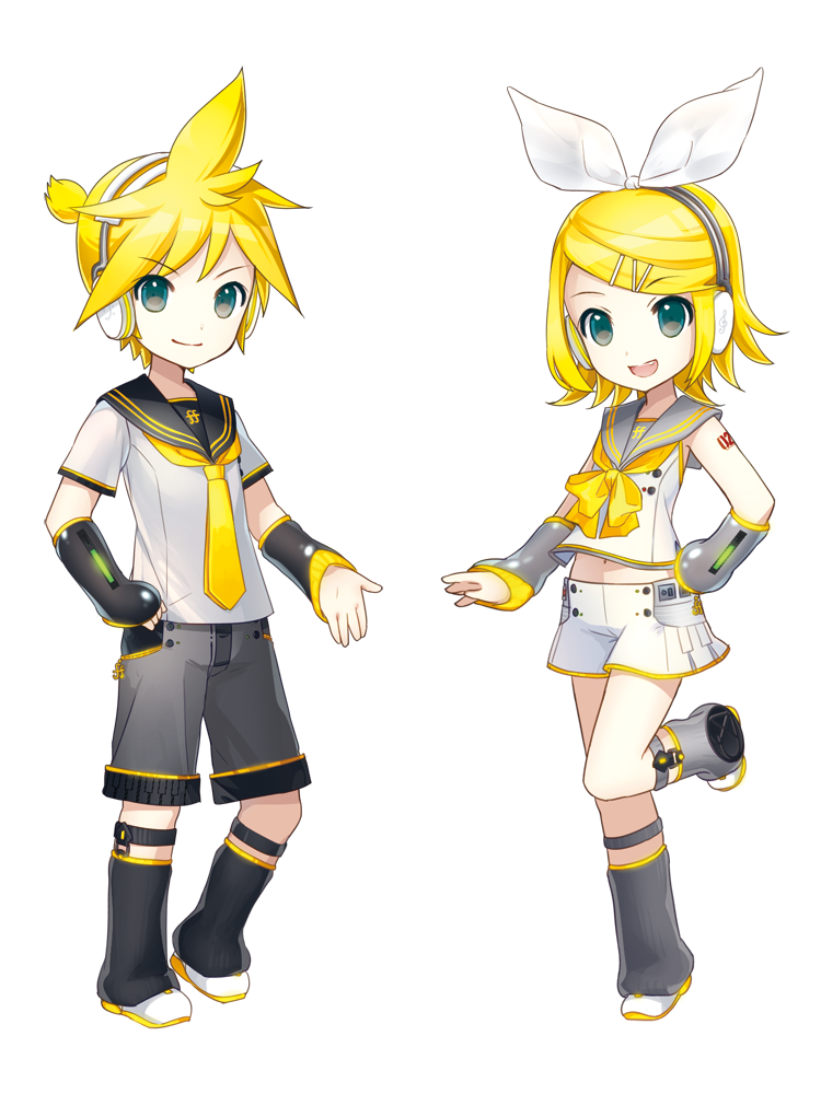 1boy, 1girl, aqua_eyes, blonde_hair, boots, bow, chibi, closed_mouth