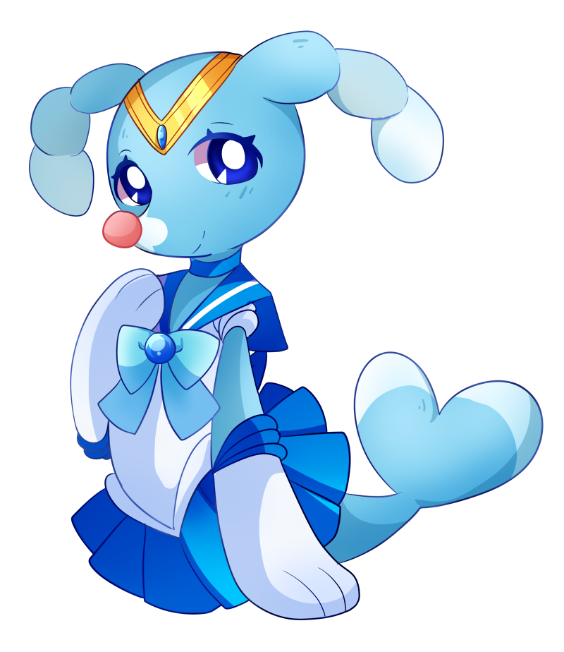 bishoujo_senshi_sailor_moon, blue_eyes, blue_skirt, brionne, circlet, looking_at_viewer, pink_(4chan), pokemon
