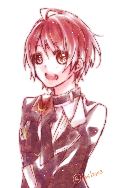 brown_eyes, cocoro_(shinigami_kareshi), inekome, purple_hair, shinigami_kareshi