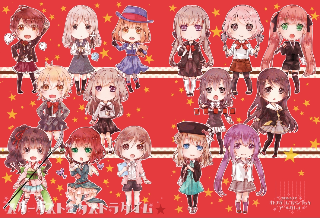 amnesia_(idea_factory), anesaki_nozomi, arcana_famiglia, bad_apple_wars, brown_hair, cocoro_(shinigami_kareshi), crossover, felicita