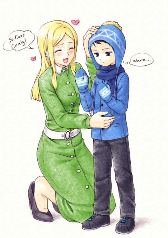 1boy, 1girl, age_difference, belt, black_hair, blonde_hair, blue_eyes, child