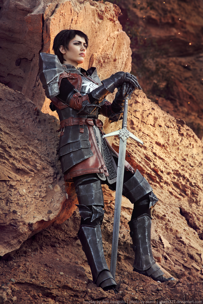 1girl, armor, cassandra_pentaghast, cassandra_pentaghast_(cosplay), chainmail, cosplay, dark_incognito, dragon_age