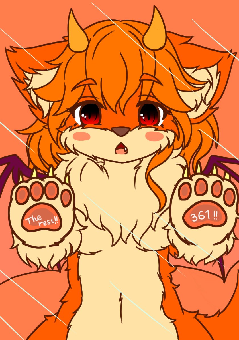 artist_request, dog, furry, paw, red_eyes, redhead, short_hair