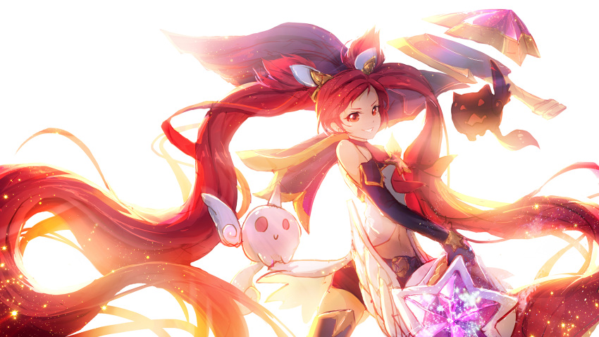 1girl, alternate_costume, alternate_hair_color, elbow_gloves, female, fingerless_gloves, gloves, jinx_(league_of_legends)