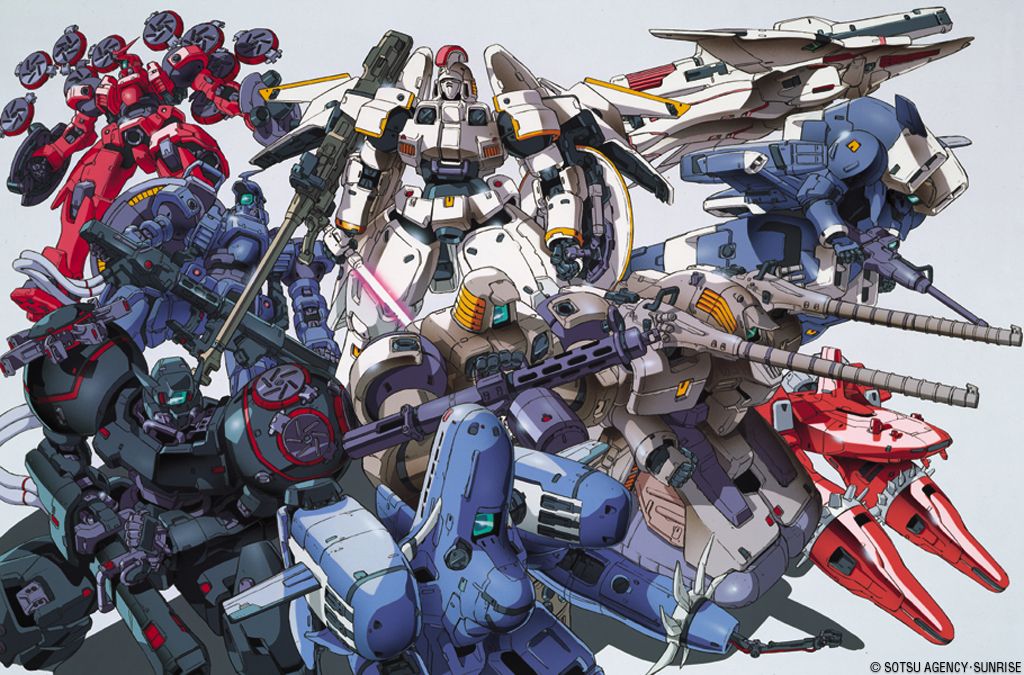 aries_(mobile_suit), beam_rifle, beam_saber, cancer_(mobile_suit), energy_gun, gun, gundam, gundam_wing