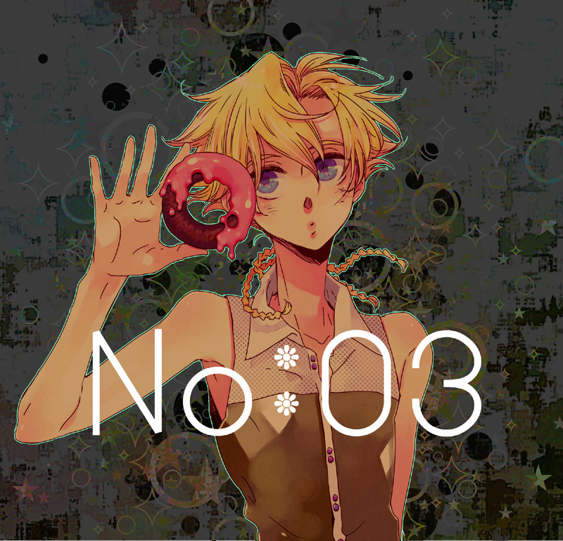 blonde_hair, blue_eyes, braid, calamel, code_geass, doughnut, food, gino_weinberg