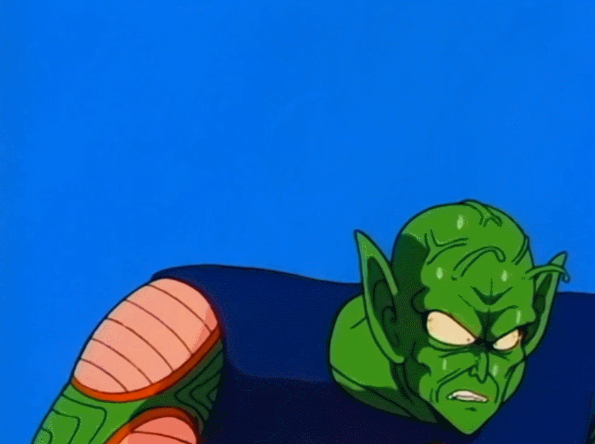 1boy, 80s, animated, animated_gif, antennae, blue_sky, dougi, dragon_ball