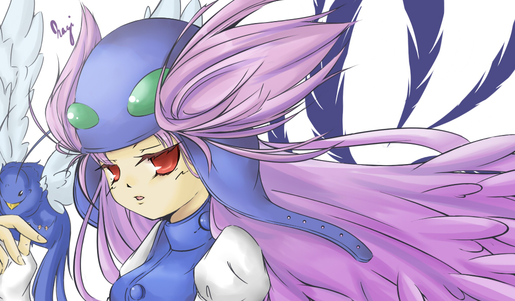 alternate_clothes, alternate_eye_color, alternate_outfit, bird, button, character_name, feather, gym_leader