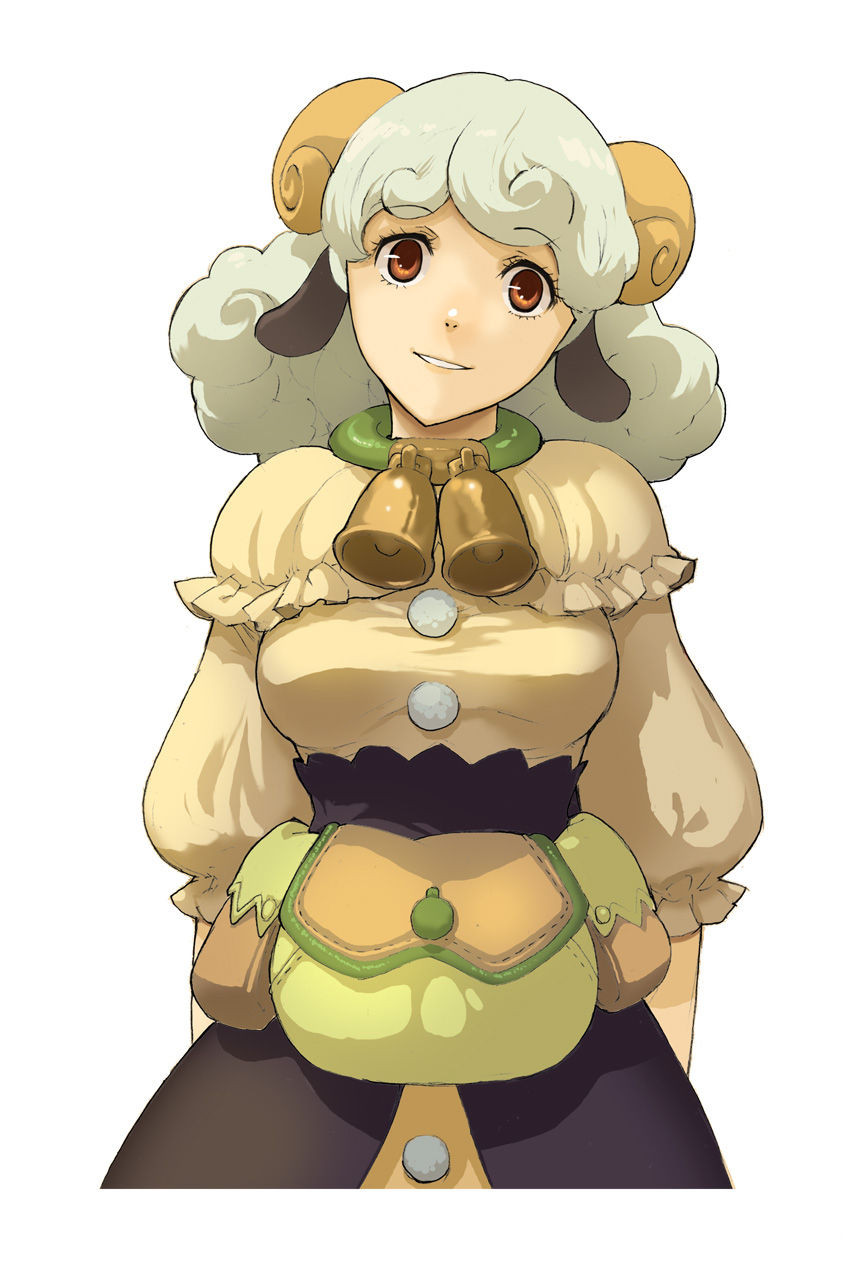 1girl, animal_ears, anne_(summon_night), artist_request, bell, bell_collar, belt_pouch, cow_bell