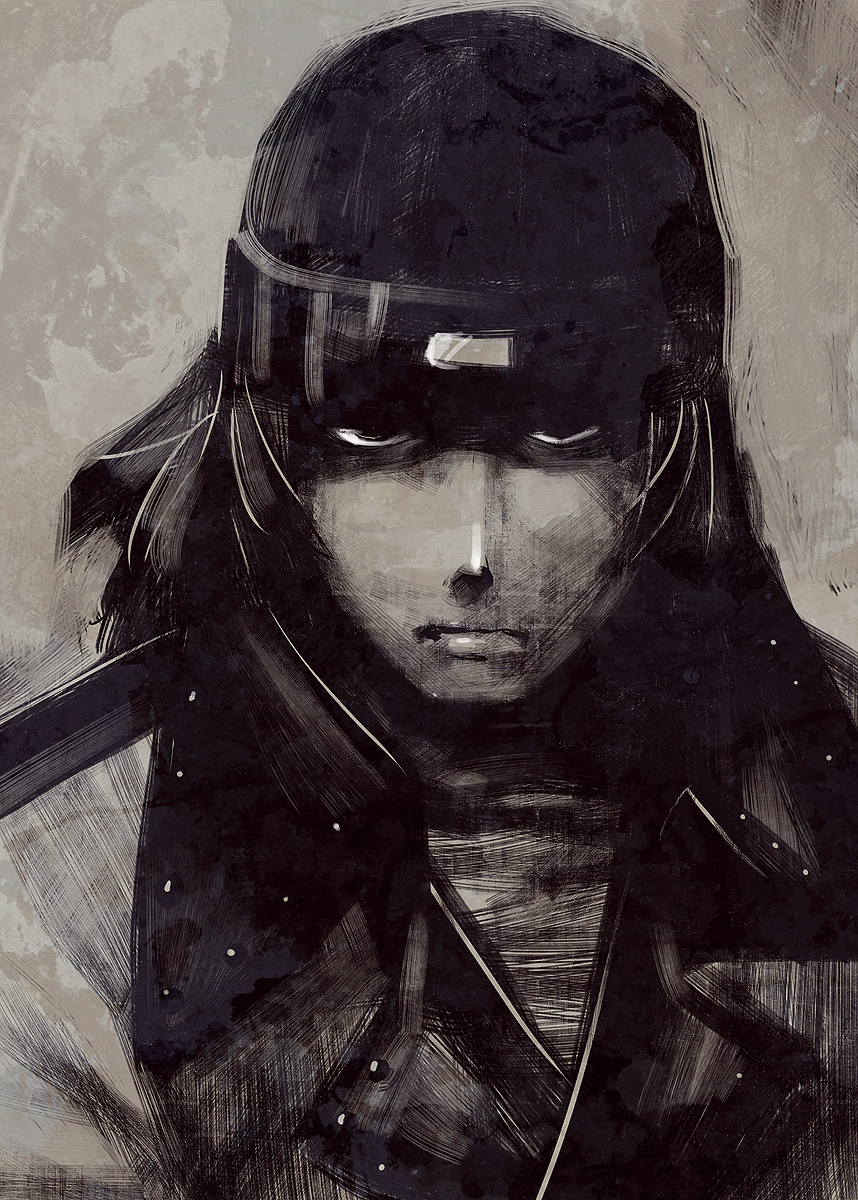 beanie, black_hair, hat, highres, koshiro_itsuki, parody, persona, persona_3