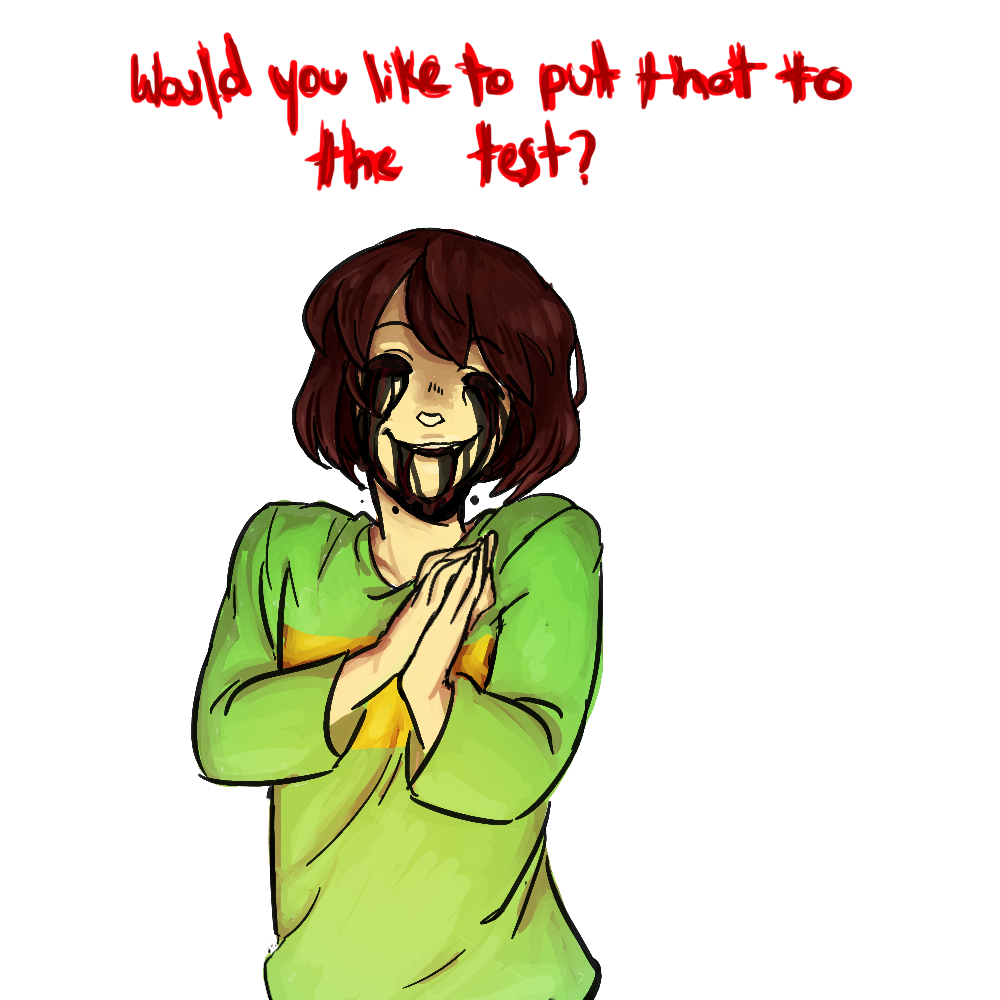 androgynous, black_eyes, blood, blood_from_mouth, bloody_tears, brown_hair, chara_(undertale), commentary