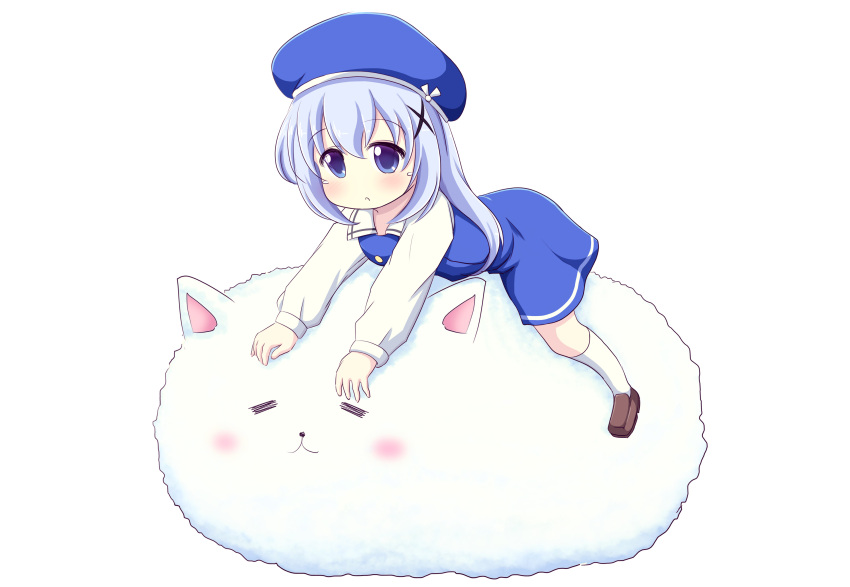 1girl, :3, :o, absurdres, blue_eyes, blue_hair, child, closed_eyes