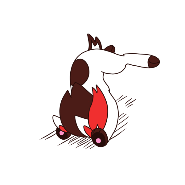 1boy, animated, animated_gif, collar, dog, glasses, male_focus, mystery_(mystery_skulls)