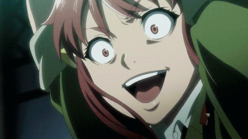 1boy, 1girl, animated, animated_gif, big_order, falling, gun, hoshimiya_eiji, kurenai_rin, sword, violence, weapon