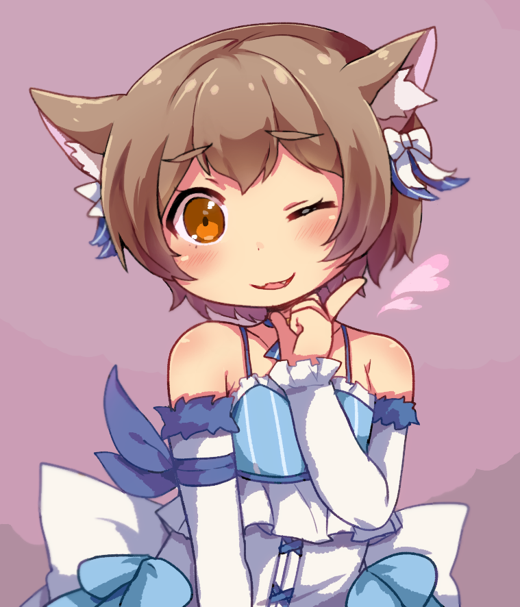 1boy, animal_ears, brown_eyes, brown_hair, felix_argyle, heart, re:zero_kara_hajimeru_isekai_seikatsu, renoa_yu