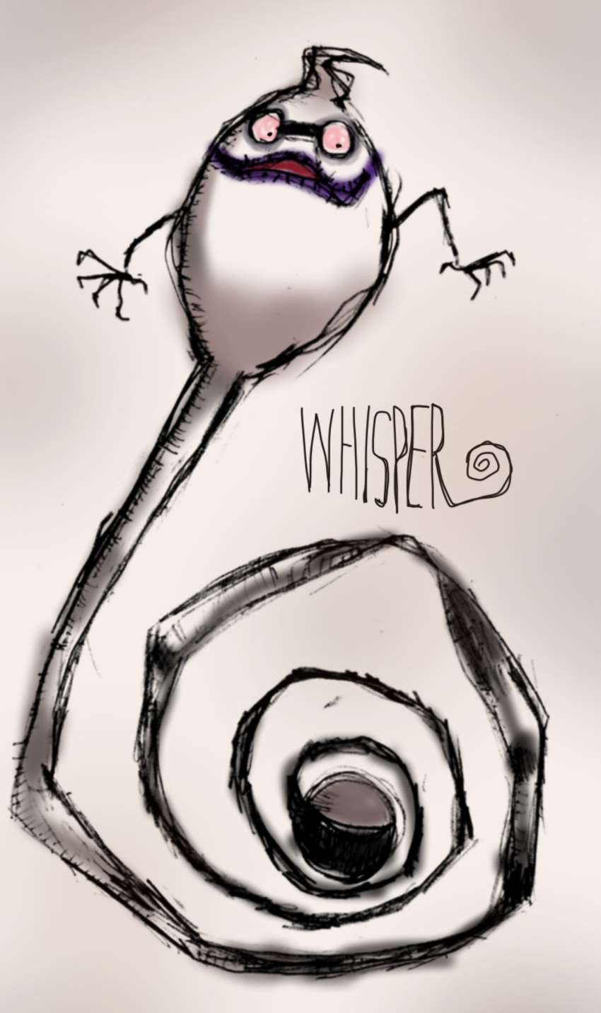 absurdres, character_name, ghost, gradient, gradient_background, highres, nimo_(happytf), no_humans