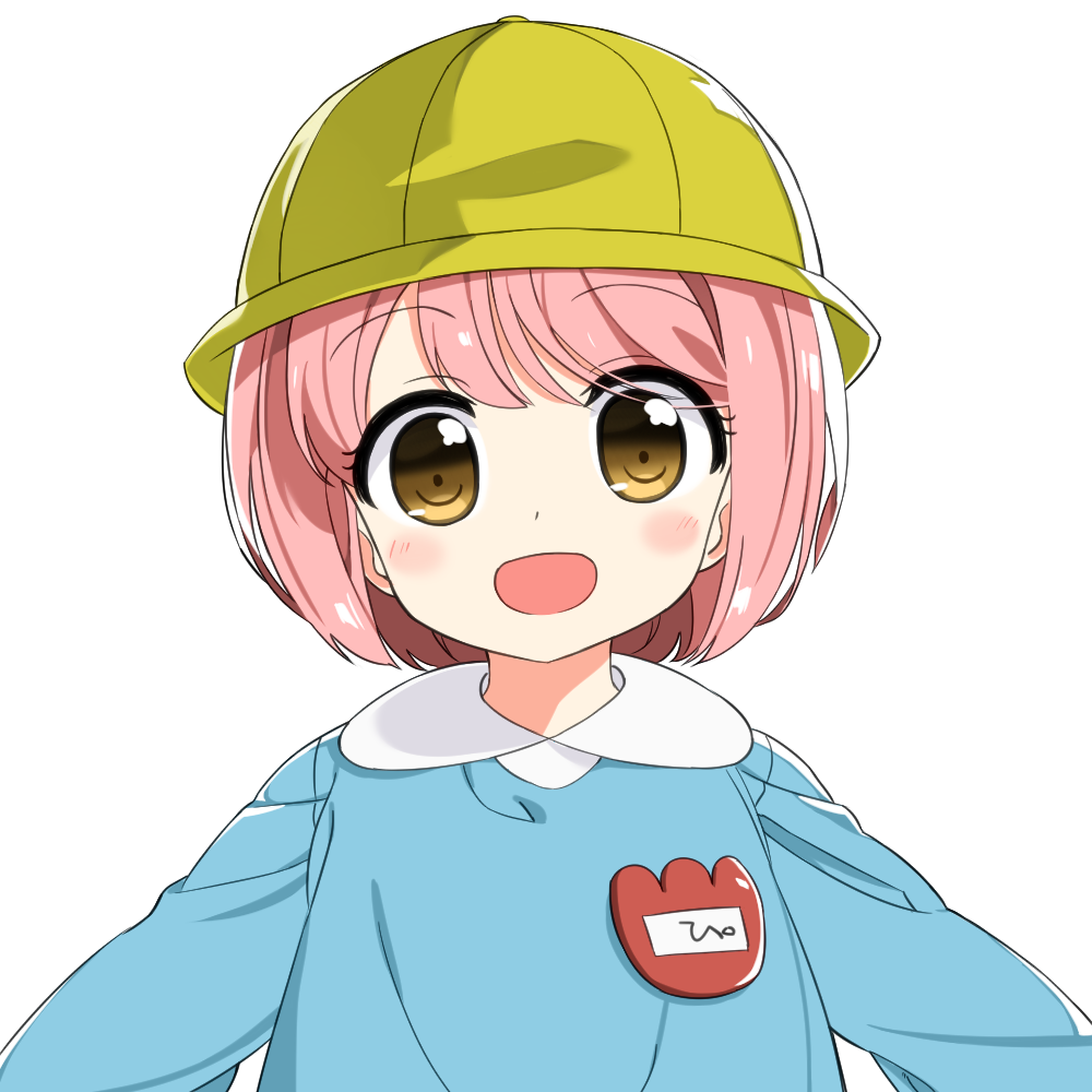 1girl, bangs, blush, eyebrows, eyebrows_visible_through_hair, hat, kindergarten_uniform, looking_at_viewer