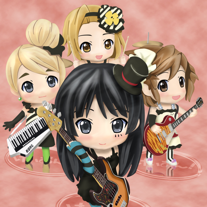 akiyama_mio, bad_id, blue_legwear, chibi, don't_say_lazy, don't_say_"lazy", e-i-k, green_legwear