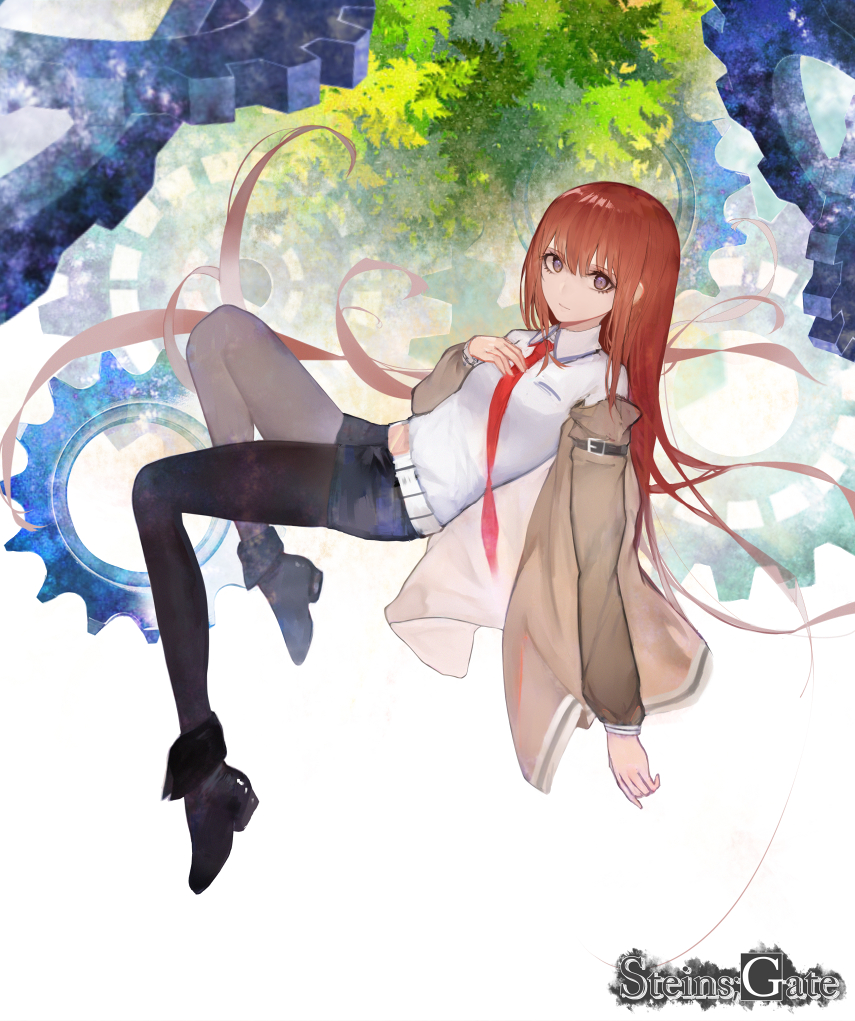 1girl, akasen, ankle_boots, belt, black_boots, black_legwear, boots, breasts