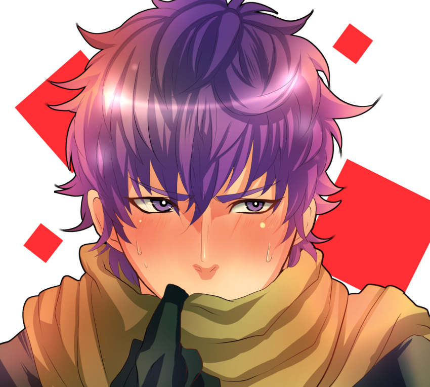 1boy, blush, covering_mouth, dragon_quest, dragon_quest_heroes, dragon_quest_heroes_ii, gloves, oururi33