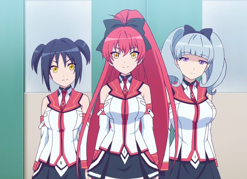 3girls, gertrude_baird, masou_gakuen_hxh, multiple_girls, scarlett_fairchild, screencap, sharon_cunningham