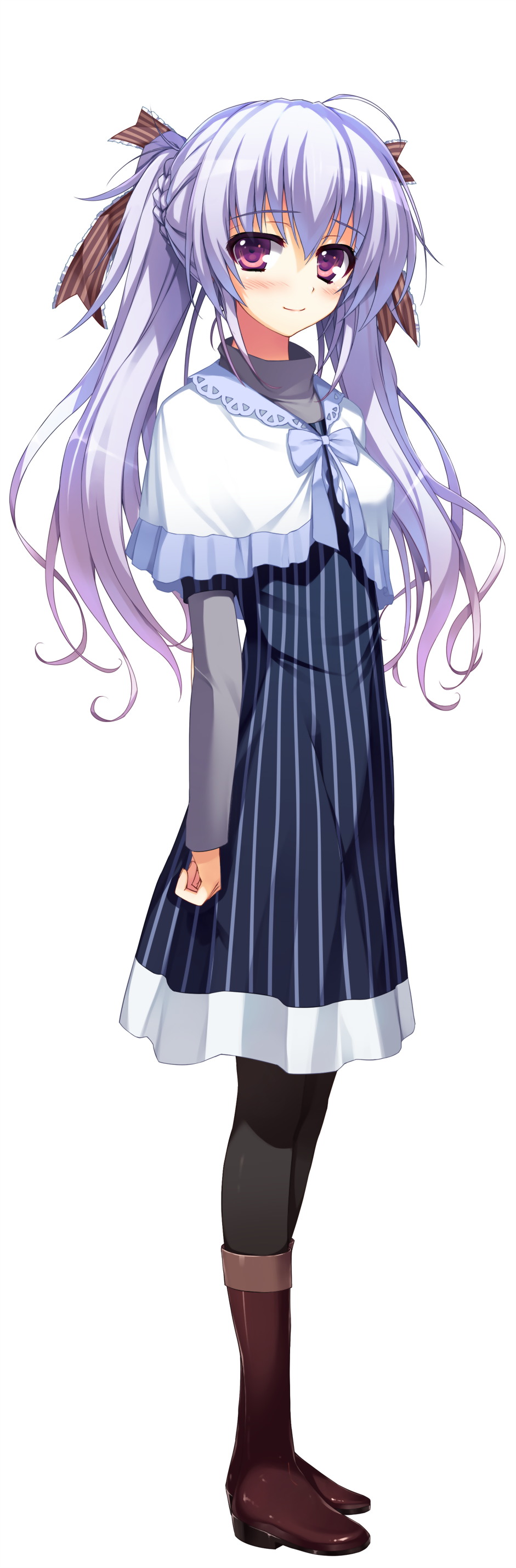 1girl, absurdres, blush, boots, dress, full_body, highres, knee_boots