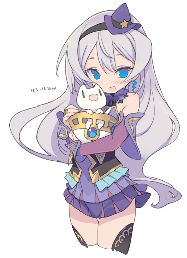 1girl, :3, birthday, blade_(galaxist), blue_eyes, blush, bridal_gauntlets, cat