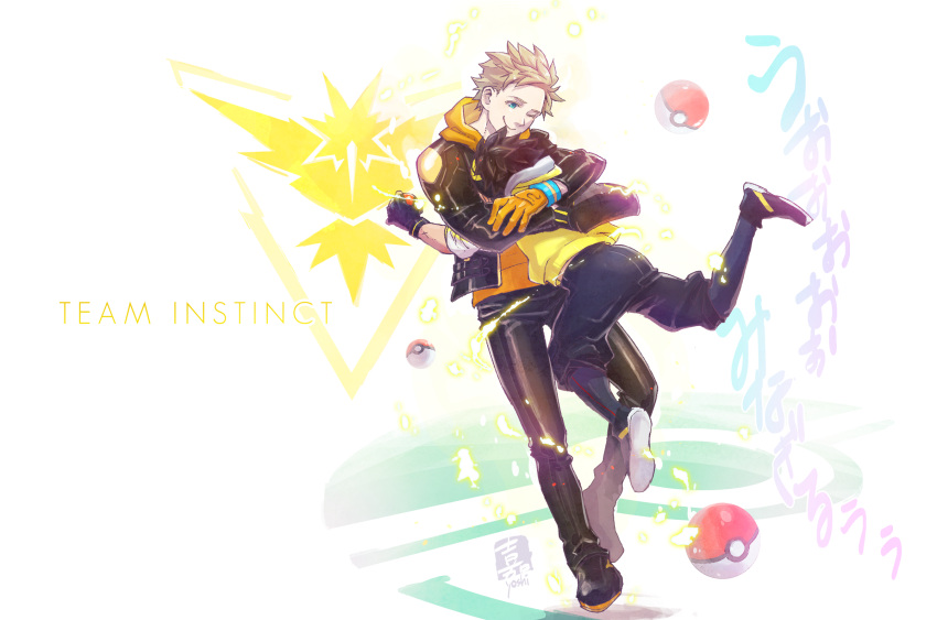 10s, 2boys, blonde_hair, fingerless_gloves, gloves, highres, hood, hoodie