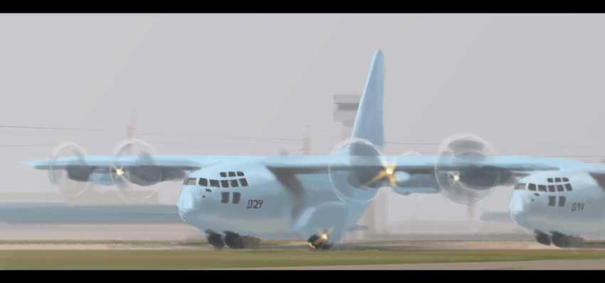 aircraft, airplane, airport, c-130_hercules, completion_time, control_tower, hettsuaa, highres