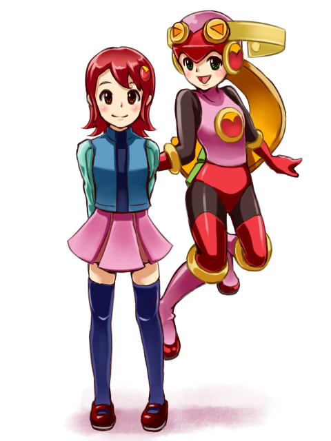 00s, 2girls, brown_eyes, hair_ornament, hairclip, m7next, multiple_girls, pink_hair