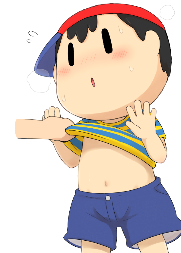 1boy, black_eyes, black_hair, kasugai_(de-tteiu), mother_(game), ness, nintendo