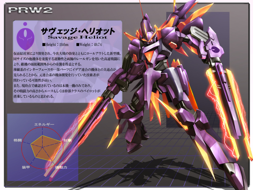 dual_wielding, electricity, mecha, no_humans, pixiv_robot_wars_2, zb