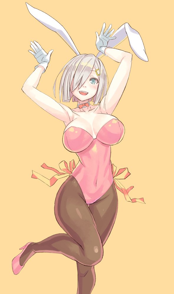 1girl, :d, and, animal_ears, armpits, arms_up, black_legwear, blue_eyes