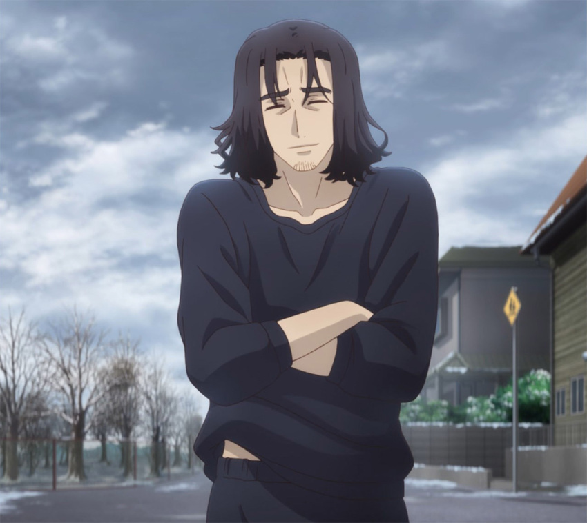 1boy, black_hair, closed_eyes, darius_ainsworth, fate/kaleid_liner_prisma_illya, fate_(series), screencap