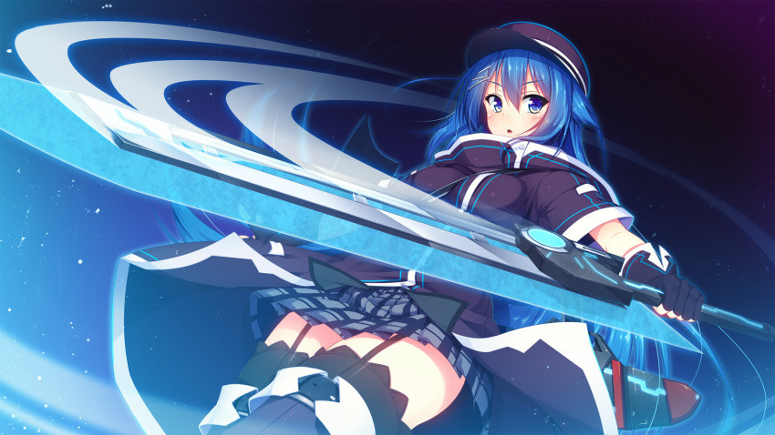 1girl, aristear_remain, astronauts, astronauts_comet, blue_eyes, blue_hair, blush, breasts
