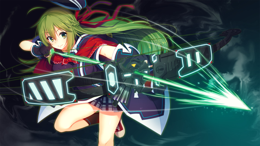 1girl, aristear_remain, astronauts, astronauts_comet, bow_(weapon), breasts, cape, eyebrows