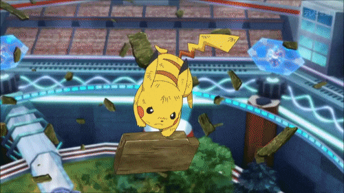 aegislash, animated, animated_gif, pikachu, pokemon, pokemon_(anime), shota_(pokemon), wood