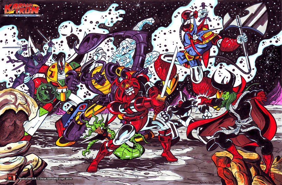 2014, 70s, 80s, alien, armor, army, asura_(karmatron), axe