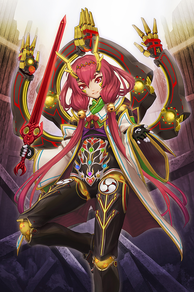 1girl, bodysuit, chain_chronicle, cyborg, doll_joints, ichiban_renga, looking_at_viewer, mecha_musume