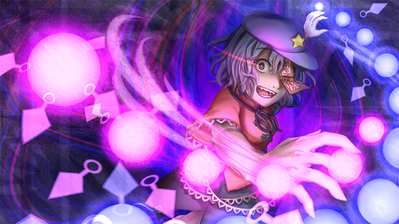 1girl, blue_eyes, blue_hair, cabbie_hat, chikopudding, chinese_clothes, danmaku, fingernails