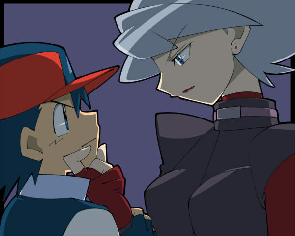 1boy, 1girl, age_difference, amada, angry, arm_grab, bangs, baseball_cap