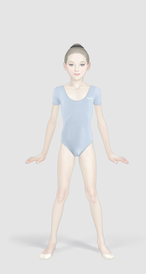 blue_eyes, brown_hair, eugenie, leotard, takatou_sora