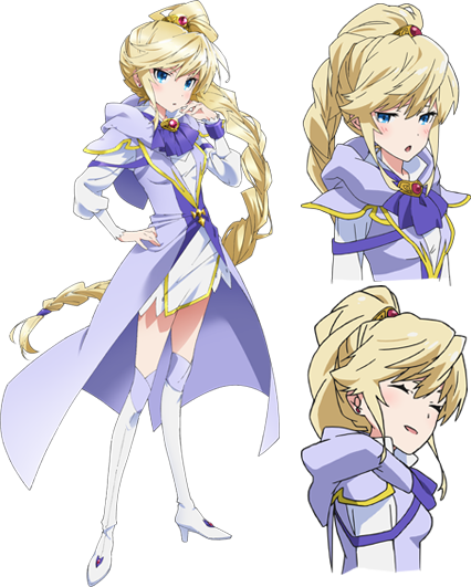 1girl, blonde_hair, blue_eyes, boots, braid, braiding_hair, character_sheet, claris_tonitolus